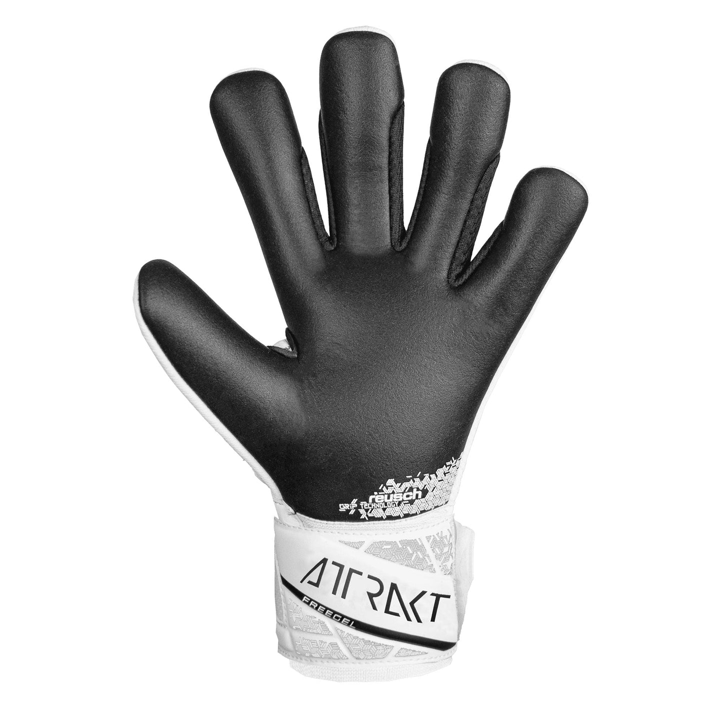 Reusch Men's Attrackt Freegel Silver Goalkeeper Gloves White/Black