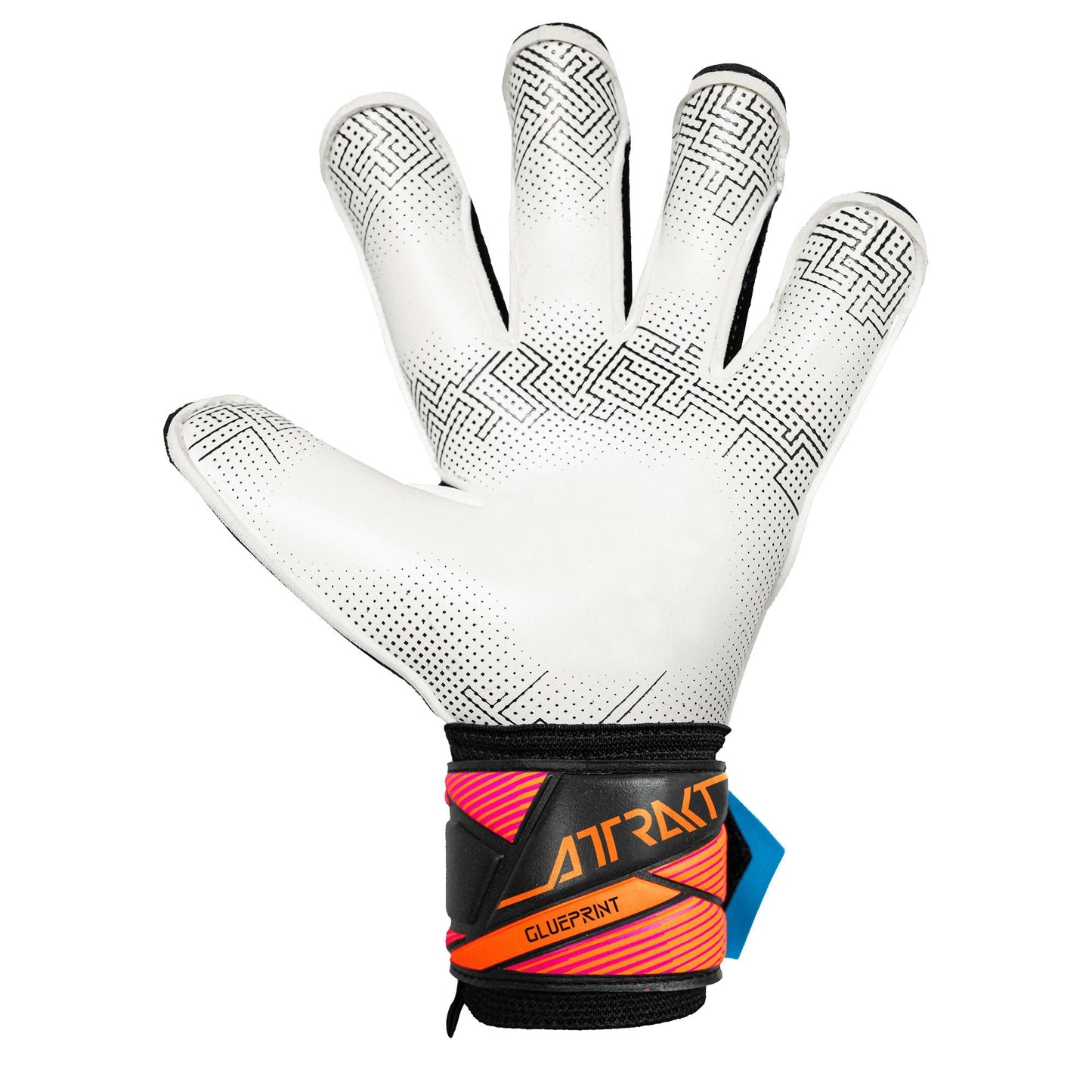 Reusch Men's Attrakt Advance Evolution Glue Print Goalkeeper Gloves Black/Orange