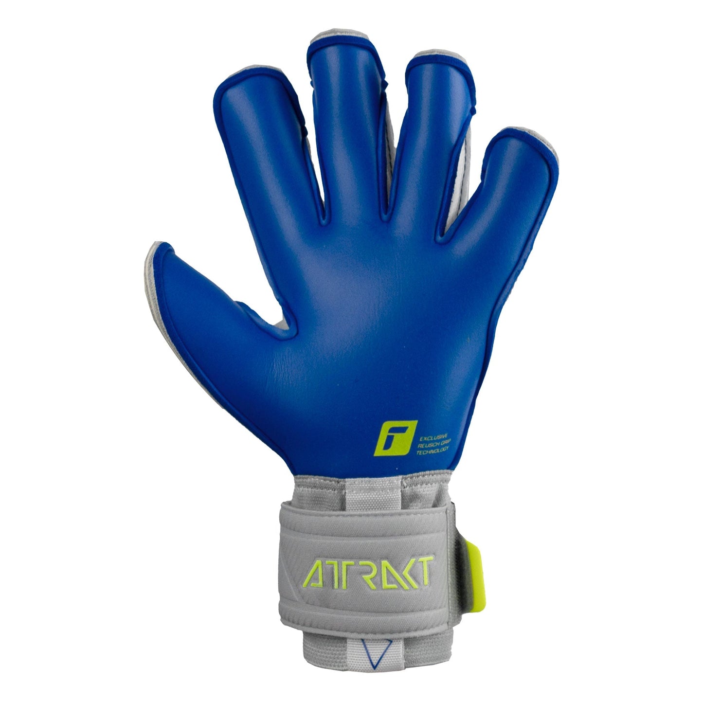 Reusch Men's Attrakt Gold X Evolution Cut GoalkeeperGloves Grey/Deep Blue