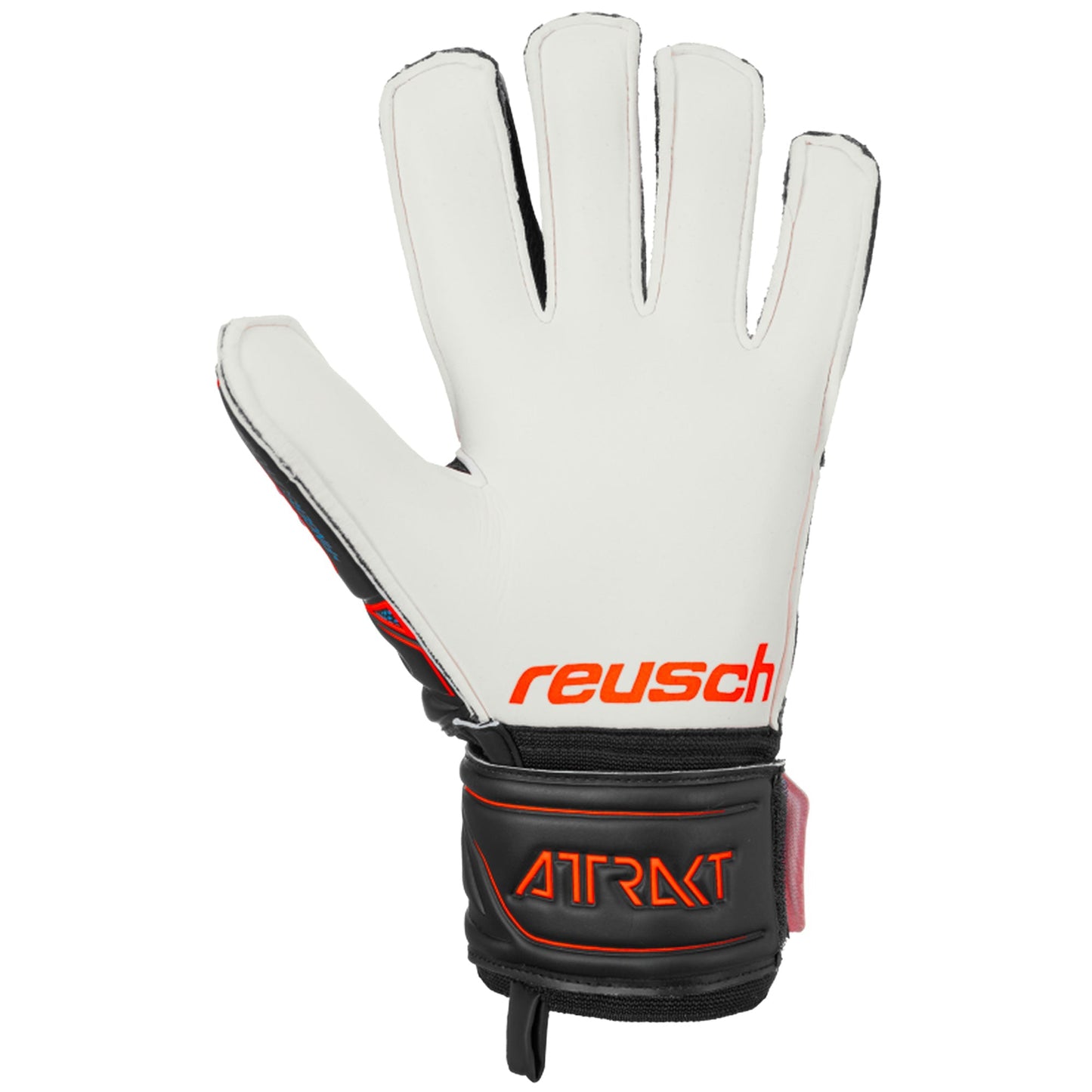 Reusch Men's Goalkeeper Attrakt SG Finger Support Gloves Black/Orange