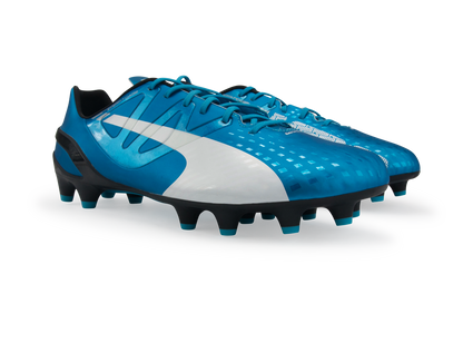 PUMA Men's evoSPEED 1.3 FG Hawaiian Ocean/White/Black