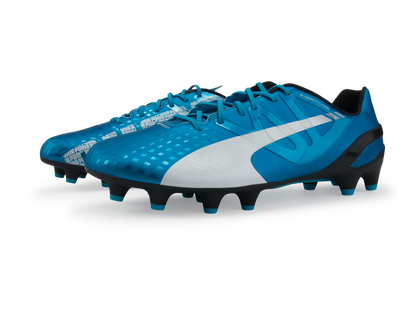 PUMA Men's evoSPEED 1.3 FG Hawaiian Ocean/White/Black