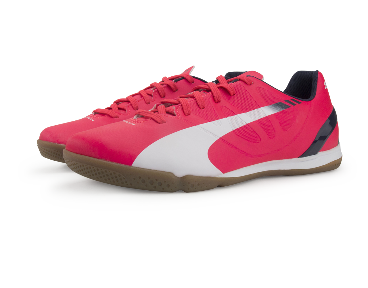PUMA Men's 4.3 Indoor Soccer Shoes Bright Plasma/White/Peacoat