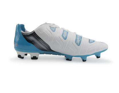 PUMA Men's evoPOWER 1.2 FG White/Black/Hawaiian Ocean