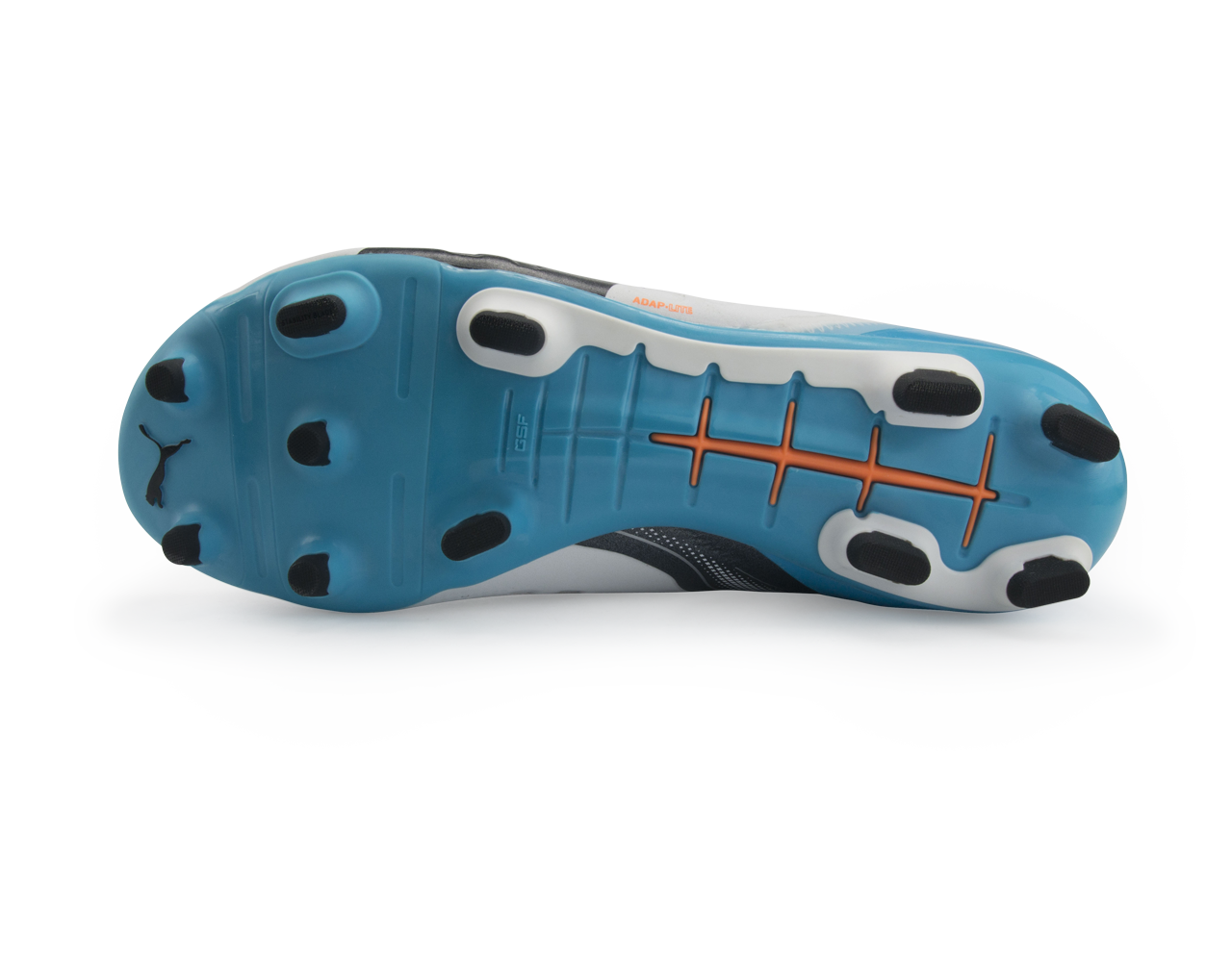 PUMA Men's evoPOWER 1.2 FG White/Black/Hawaiian Ocean
