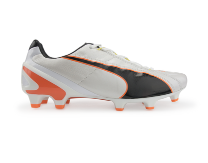 PUMA Men's King II EF+ FG Cleats White/Black/Flou Orange