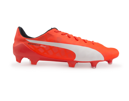 PUMA Men's evoSPEED SL FG Lava Blast/White/Total Eclipse