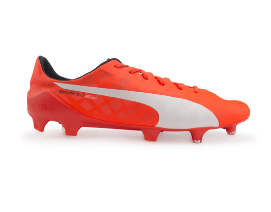 PUMA Men's evoSPEED SL FG Lava Blast/White/Total Eclipse