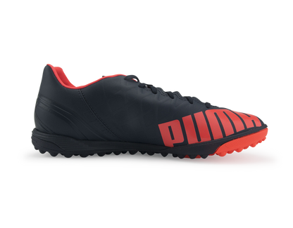 PUMA Men's evoSPEED 4.4 Turf Soccer Shoes Total Eclipse/Lava Blast/White