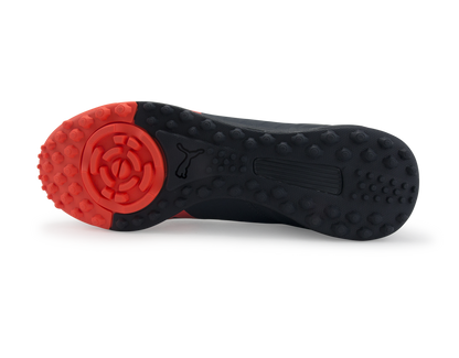 PUMA Men's evoSPEED 4.4 Turf Soccer Shoes Total Eclipse/Lava Blast/White