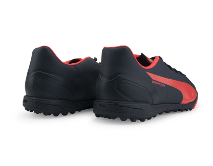 PUMA Men's evoSPEED 4.4 Turf Soccer Shoes Total Eclipse/Lava Blast/White