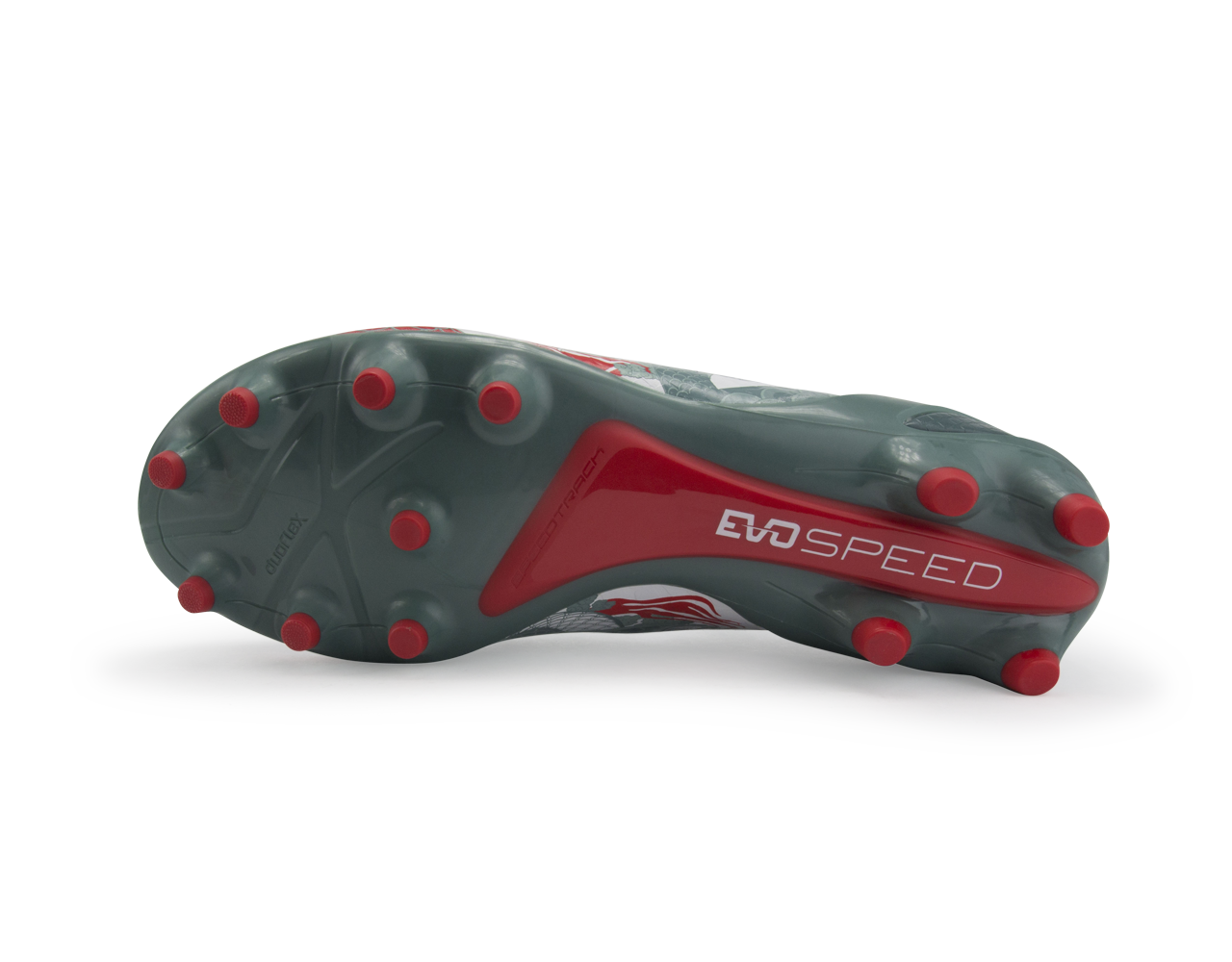 PUMA Men's evoSPEED 1.3 Graphic FG White/Sea Pine/High Risk Red