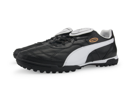PUMA Men's Esito Classico Turf Soccer Shoes  Black/White/Bronze