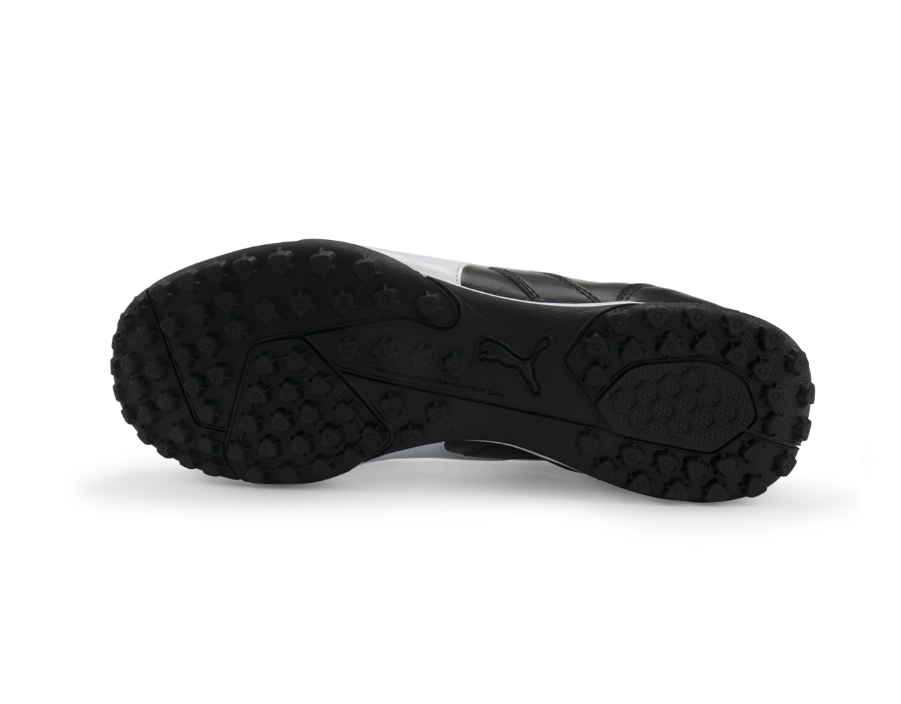 PUMA Men's Esito Classico Turf Soccer Shoes  Black/White/Bronze