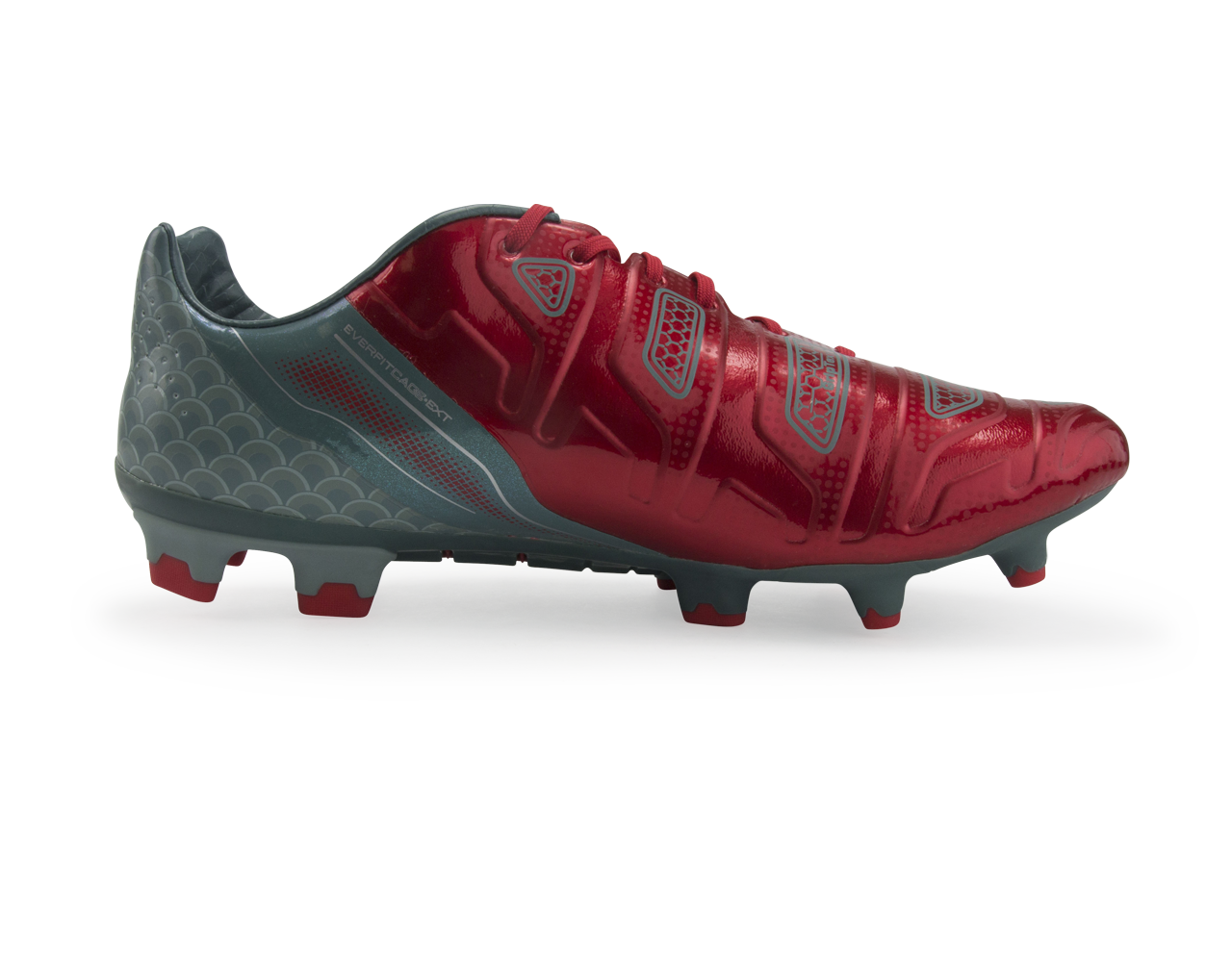 PUMA Men's evoPOWER 1.2 Graphic FG High Risk Red/White/Sea Pine