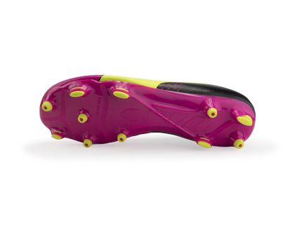 PUMA Men's evoPOWER 3.3 Tricks FG Pink Glo/Safety Yellow/Black
