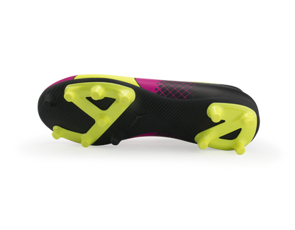 PUMA Kids evoSPEED 5.5 Tricks FG Pink Glow/Safety Yellow/Black