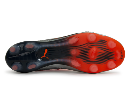 PUMA Men's One 1 Syn FG/AG Silver Orange/Black