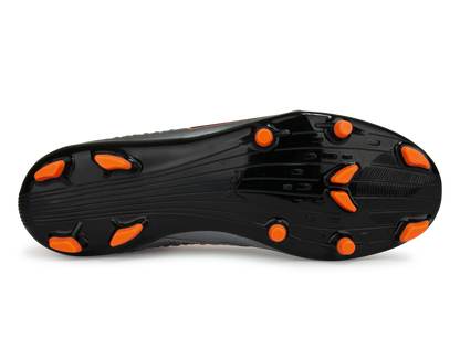 PUMA Men's One 3 Leather FG Silver Orange/Black