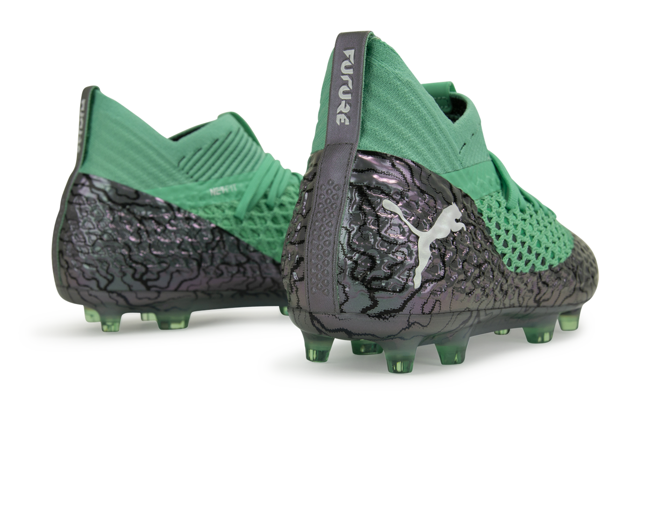 PUMA Men's FUTURE 2.1 NETFIT FG/AG Shift Green/White