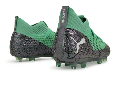 PUMA Men's FUTURE 2.1 NETFIT FG/AG Shift Green/White
