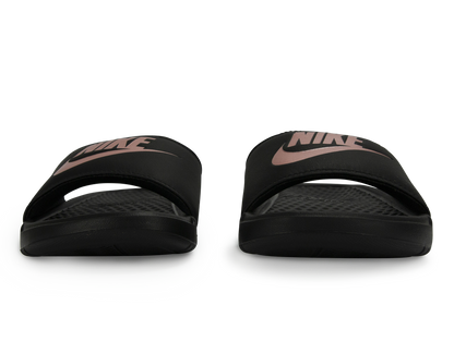 Nike Women's Benassi JDI Sandal Black/Rose Gold