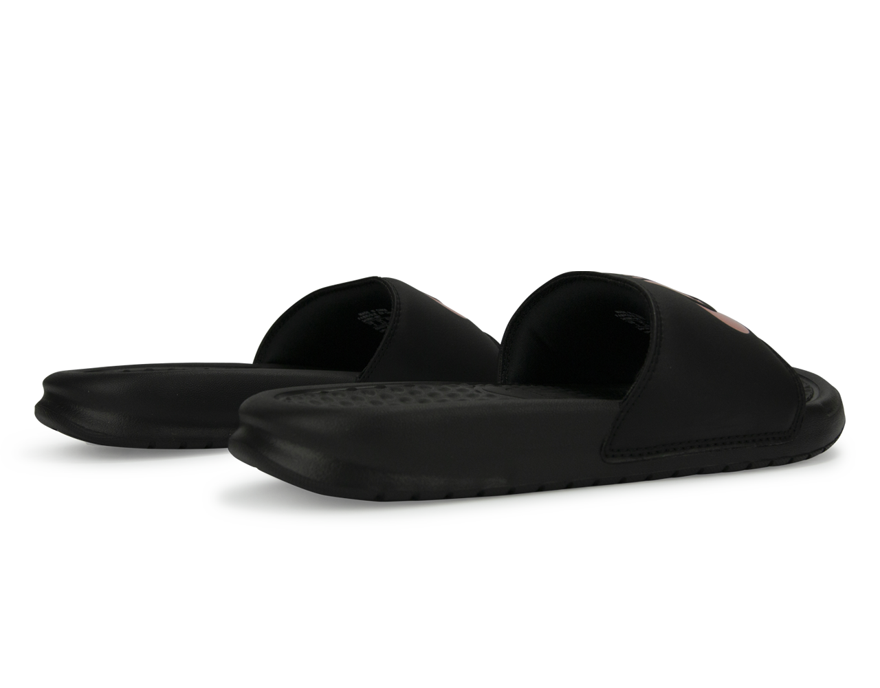 Nike Women's Benassi JDI Sandal Black/Rose Gold