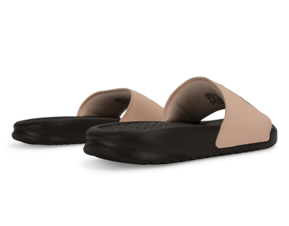 Nike Women's Benassi JDI Sandal Crimson Tint/Metallic Gold