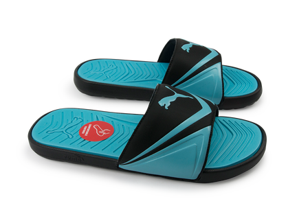 PUMA Men's StarCat Pro Sandals Black/Atomic Blue