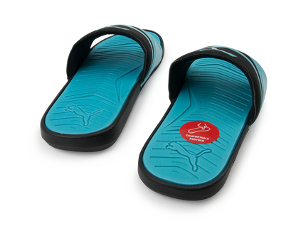 PUMA Men's StarCat Pro Sandals Black/Atomic Blue