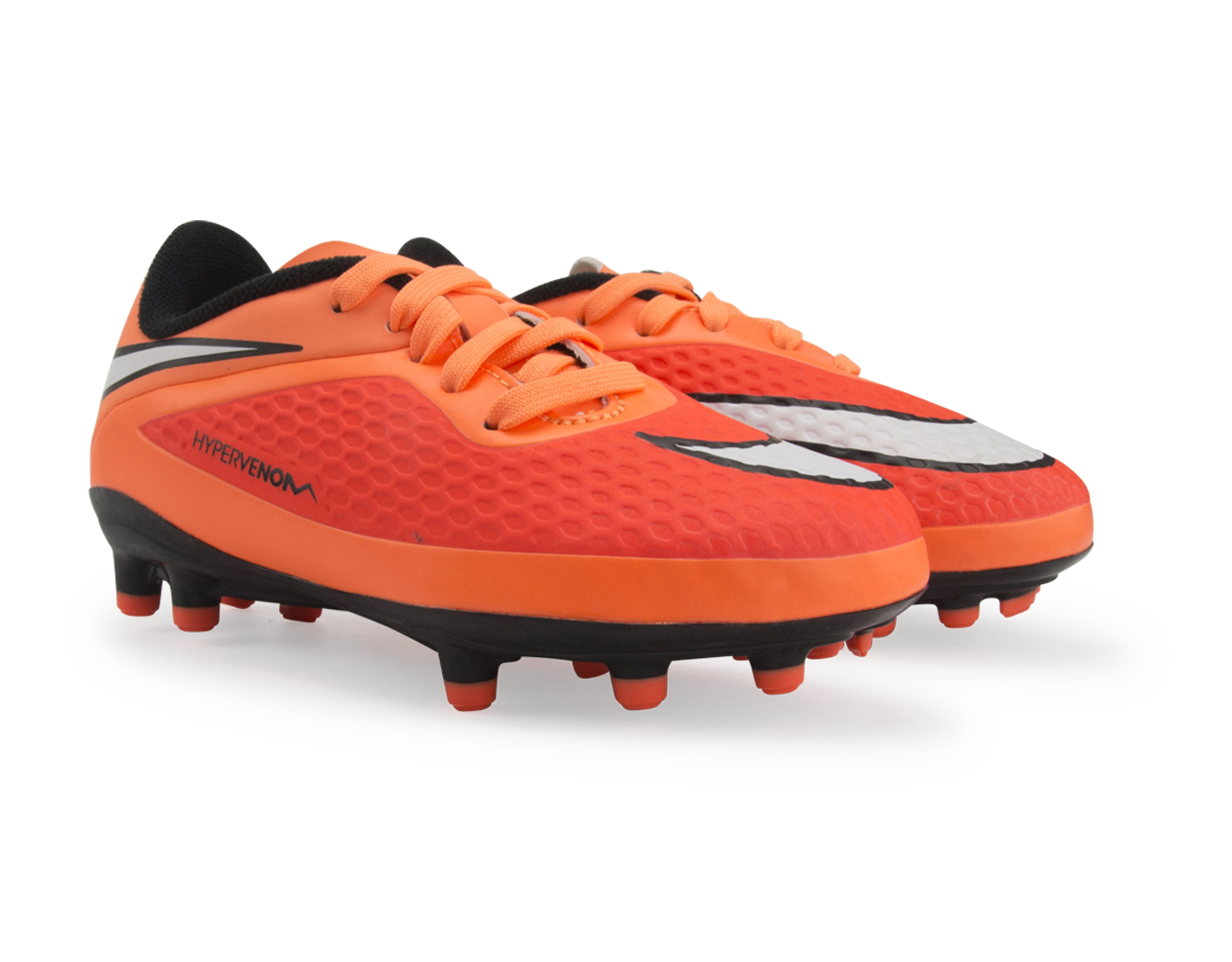 Nike Kids Hypervenom Phelon FG Hyper Crimson/White/Atomic Orange