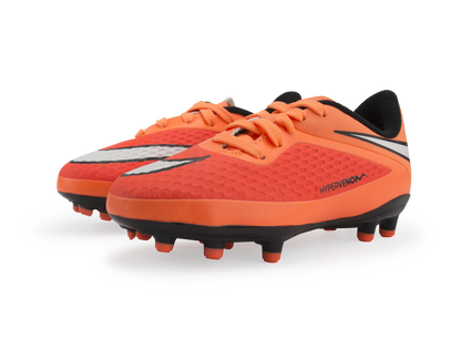 Nike Kids Hypervenom Phelon FG Hyper Crimson/White/Atomic Orange