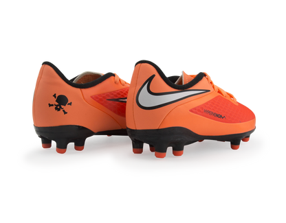 Nike Kids Hypervenom Phelon FG Hyper Crimson/White/Atomic Orange