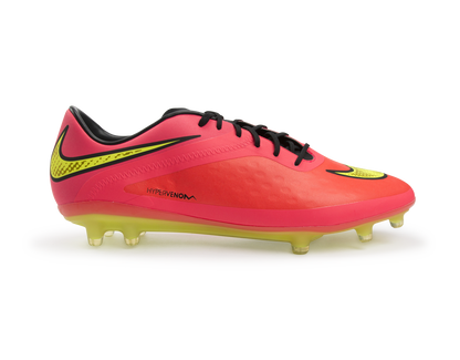 Nike Men's Hypervenom Phatal FG Bright Crimson/Volt/Hyper Punch