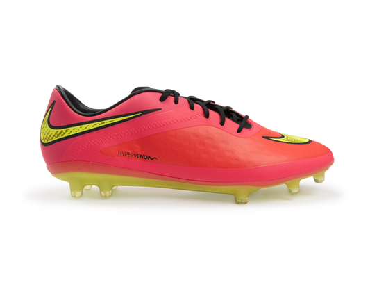 Nike Men's Hypervenom Phatal FG Bright Crimson/Volt/Hyper Punch