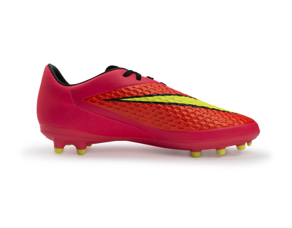 Nike Men's Hypervenom Phelon FG Bright Crimson/Volt/Hyper Punch