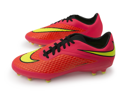 Nike Men's Hypervenom Phelon FG Bright Crimson/Volt/Hyper Punch