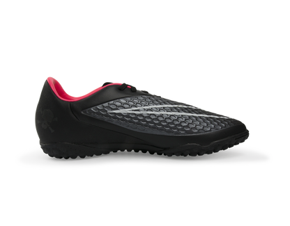 Nike Men's Hypervenom Phelon Turf Soccer Shoes Black/Black/Hyper Punch