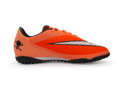 Nike Men's Hypervenom Phelon Turf Soccer Shoes Hyper Crimson/White/Atomic Orange