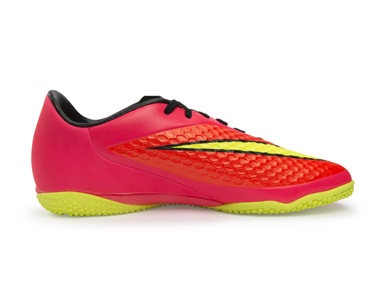 Nike Men's Hypervenom Phelon Indoor Soccer Shoes Bright Crimson/Volt/Hyper Punch