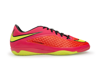 Nike Men's Hypervenom Phelon Indoor Soccer Shoes Bright Crimson/Volt/Hyper Punch