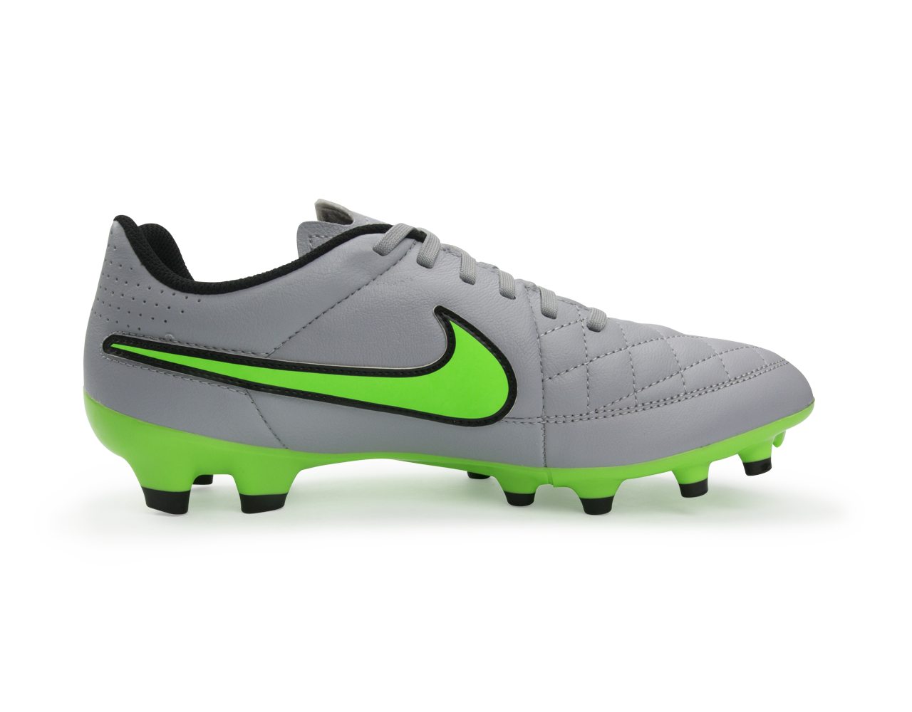 Nike Men's Tiempo Genio FG Wolf Grey/Green Strike/Black
