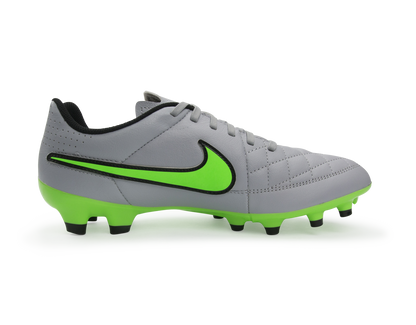 Nike Men's Tiempo Genio FG Wolf Grey/Green Strike/Black