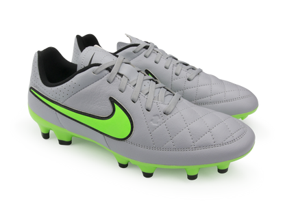 Nike Men's Tiempo Genio FG Wolf Grey/Green Strike/Black