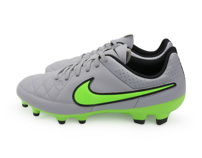 Nike Men's Tiempo Genio FG Wolf Grey/Green Strike/Black
