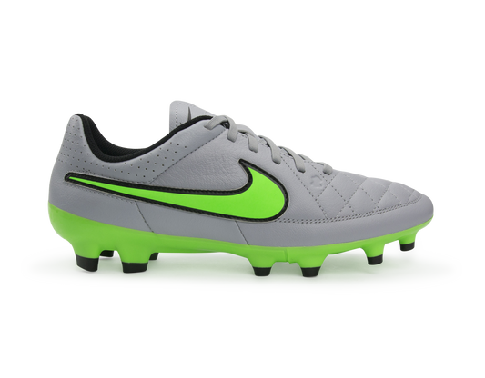 Nike Men's Tiempo Genio FG Wolf Grey/Green Strike/Black