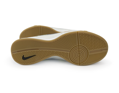 Nike Men's Tiempo Genio Leather Indoor Soccer Shoes White/Volt/Soar/Black