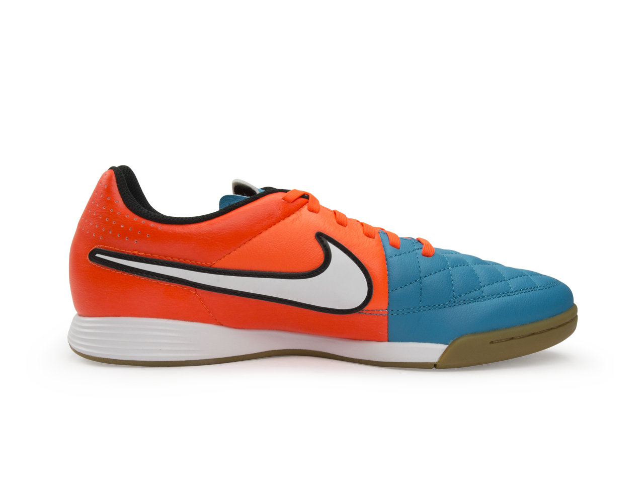 Nike Men's Tiempo Genio Leather Indoor Soccer Shoes Neo Turquoise/White/Hyper Crimson