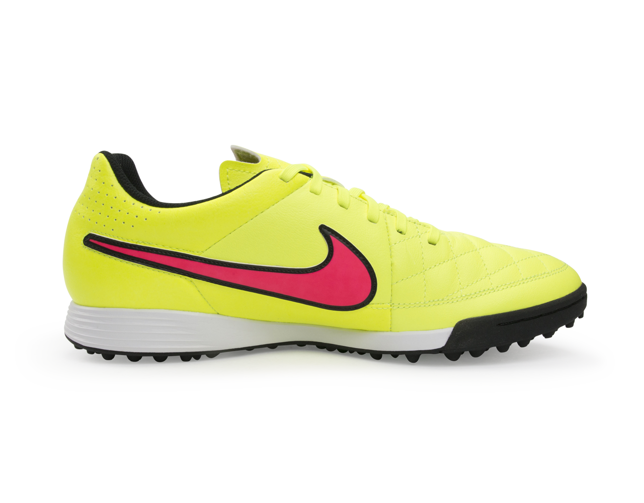 Nike Men's Tiempo Genio Leather Turf Soccer Shoes Volt/Hyper Punch/Black