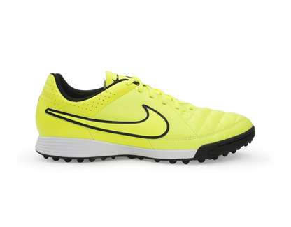 Nike Men's Tiempo Genio Leather Turf Soccer Shoes Volt/Hyper Punch/Black